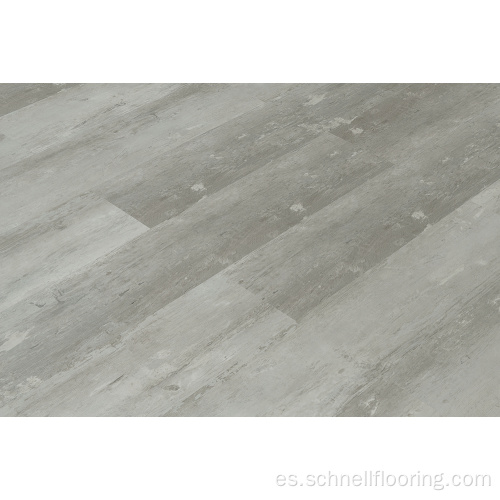 Pisos de tablones de vinilo gris LVT Click